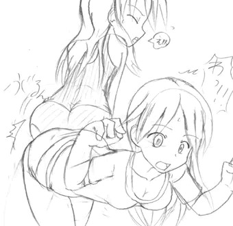 【次回作】スカドル感謝祭２（仮）　尻相撲シーン　下絵