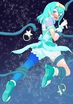 キュアミルキーと触手さん
