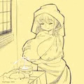 母乳を注ぐ女