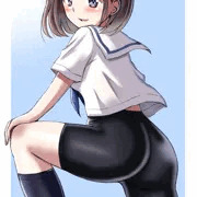 セーラースパッツ女子