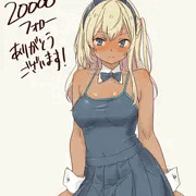 twitter20000フォロー記念のギャル崎バニーさん