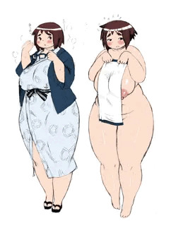 漫研の地味っ娘浴衣