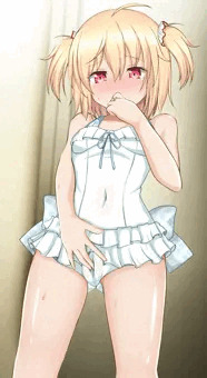 こっそりれんぱすの水着を着るりかっぺ