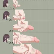 ハチナイ加奈子ちゃんの年別ふたなりオナニー比べ動画
