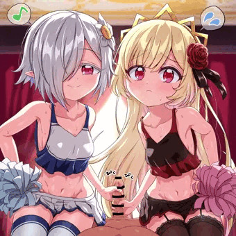 【Skeb】ペルちゃん&エキュート(チアガール)