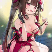 花火と楽しいことする？ね…？芦毛ちゃん♥