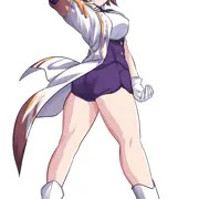 ポーズを決めるムジナ