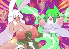 スライムマッサージに悶絶する爆乳ちゃん