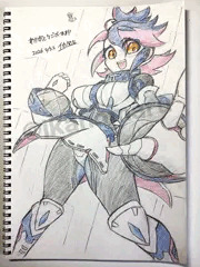 キトネさんをアナログ絵で描かせていただきました！