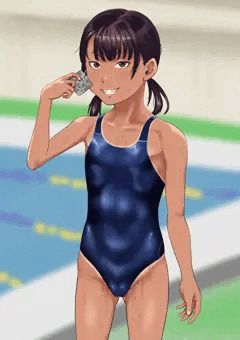 市民プールで誘惑してくるスズメちゃん