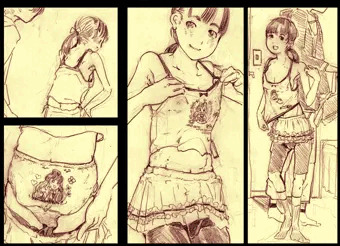JS6になる子がまだアニメプリントのインナー着てるのを嬉しそうに見せてくる
