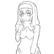 『ハルウル』ユナ_ファンアート線画