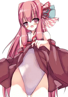 スカートたくしあげる茜ちゃん