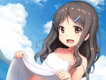 【Fantia/FANBOX】夏の海の白ワンピ少女