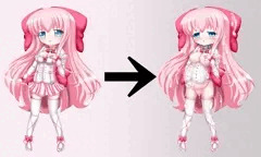 ビフォーアフター！パステル☆ピーチ！