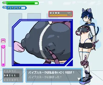 戦闘エロRPG風_乳首責め