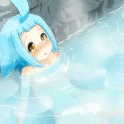 温泉青シュシュ