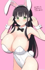 あけおめ白バニー千夜ちゃん