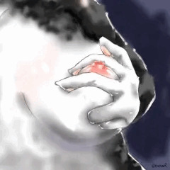 手とおっぱいと乳首の練習