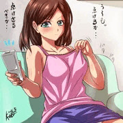 エアコン点けるかどうか、迷いながら落描き。