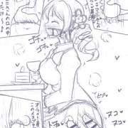 後輩とのお茶会中に三穴犯されて楽しんでる便所女