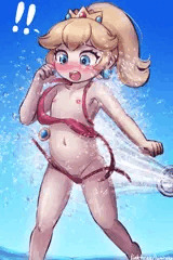 Peach Getting Fludded