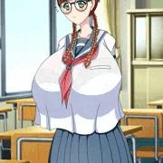 クラスメートの眼鏡爆乳地味子ちゃん
