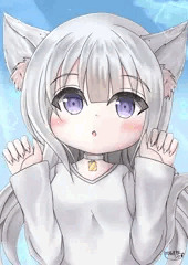 晴天の猫耳少女