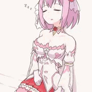 寝てるユイとめくり差分