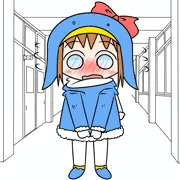 えここちゃん 廊下で決壊