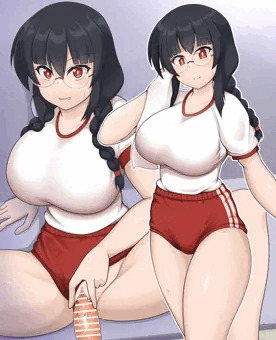 体操服眼鏡っ娘えっち絵