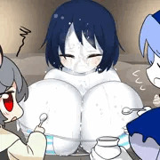 顔射牛乳