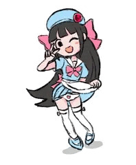 今月描いた太鼓ガール