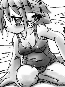 ふつうのスク水ドワ子