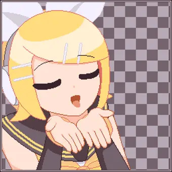 鏡音リン 顔射