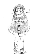 一発描きな洋ロリちゃん。