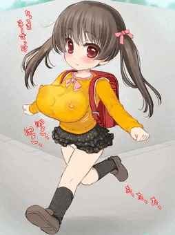 ロリ巨乳の「いってきまーす」と「ただいまー」☆