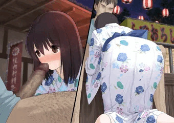 夏祭りで無理やりフェラさせられお尻もおもちゃにされる浴衣っ子