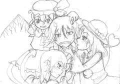 クレカルがわちゃレズする最近の落書き