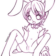 描きかけのバニーさん