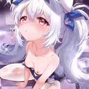 【差分７枚】舌でぺろぺろご奉仕するウサギちゃん、、、🐇💕
