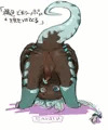 おおきなシッポと＊を見せ付けてくる子