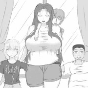 親戚の子の友達と写真撮影。