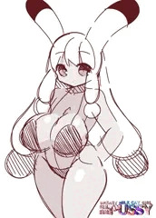 褐色爆乳兎娘ちゃん