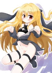 今日はおすじ、金色の闇ちゃんバニー