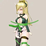 【ふたなり搾精ＲＰＧ】触手に一方的に搾精されるふたなり娘【進捗】