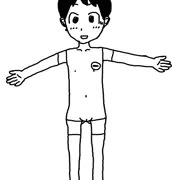 ダンボー風みうら(ボディーペイント)