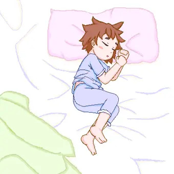女の子が寝てるだけ……？