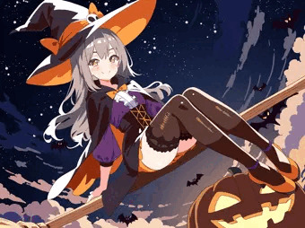 ハロウィンの魔女