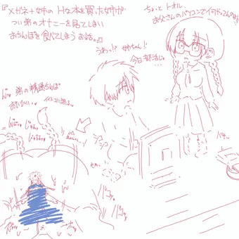 弟のオナニーを見た姉。